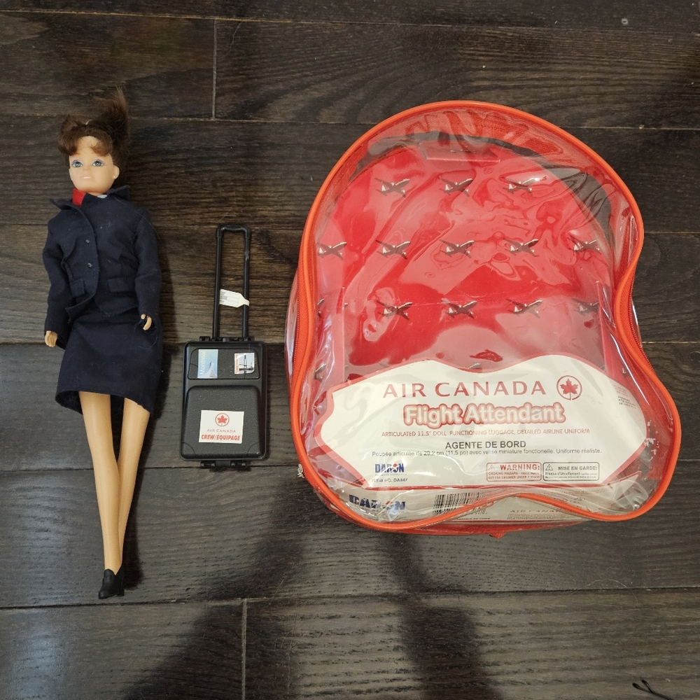 Air Canada Flight Attendant Doll Set